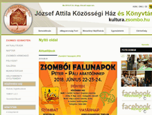 Tablet Screenshot of kultura.zsombo.hu